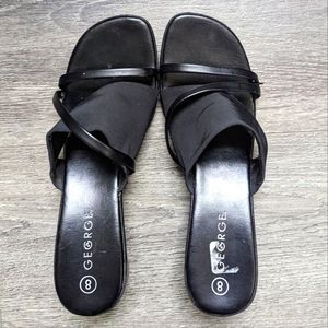 Black dress sandals